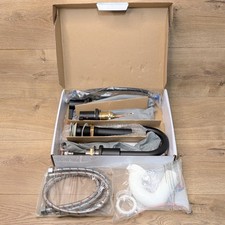 Phiestina 8 Inch 3-Hole 2-Handle Widespread Bathroom Faucet w/ Drain Supply Line
