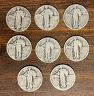 8 - 1920’s Standing Liberty Quarters