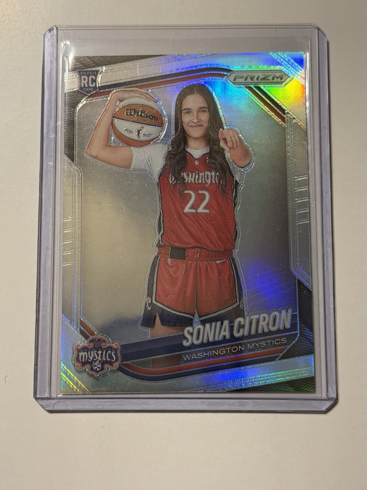 2025 Prizm WNBA Sonia Citron Rookie SP Variation Silver Prizm #148 Mystics RC
