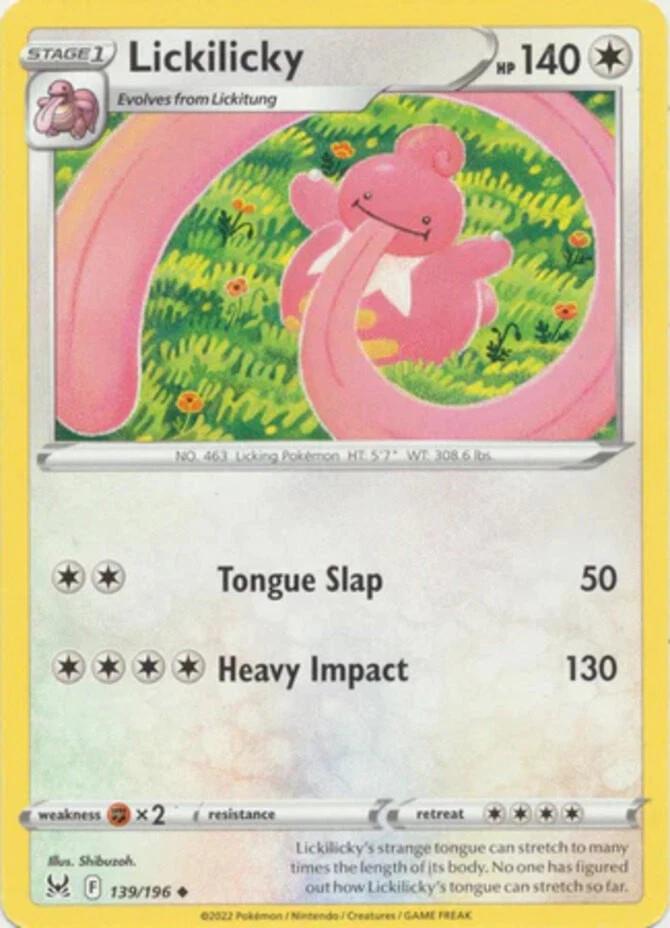 Lickilicky Pokémon TCG Cards for sale | eBay