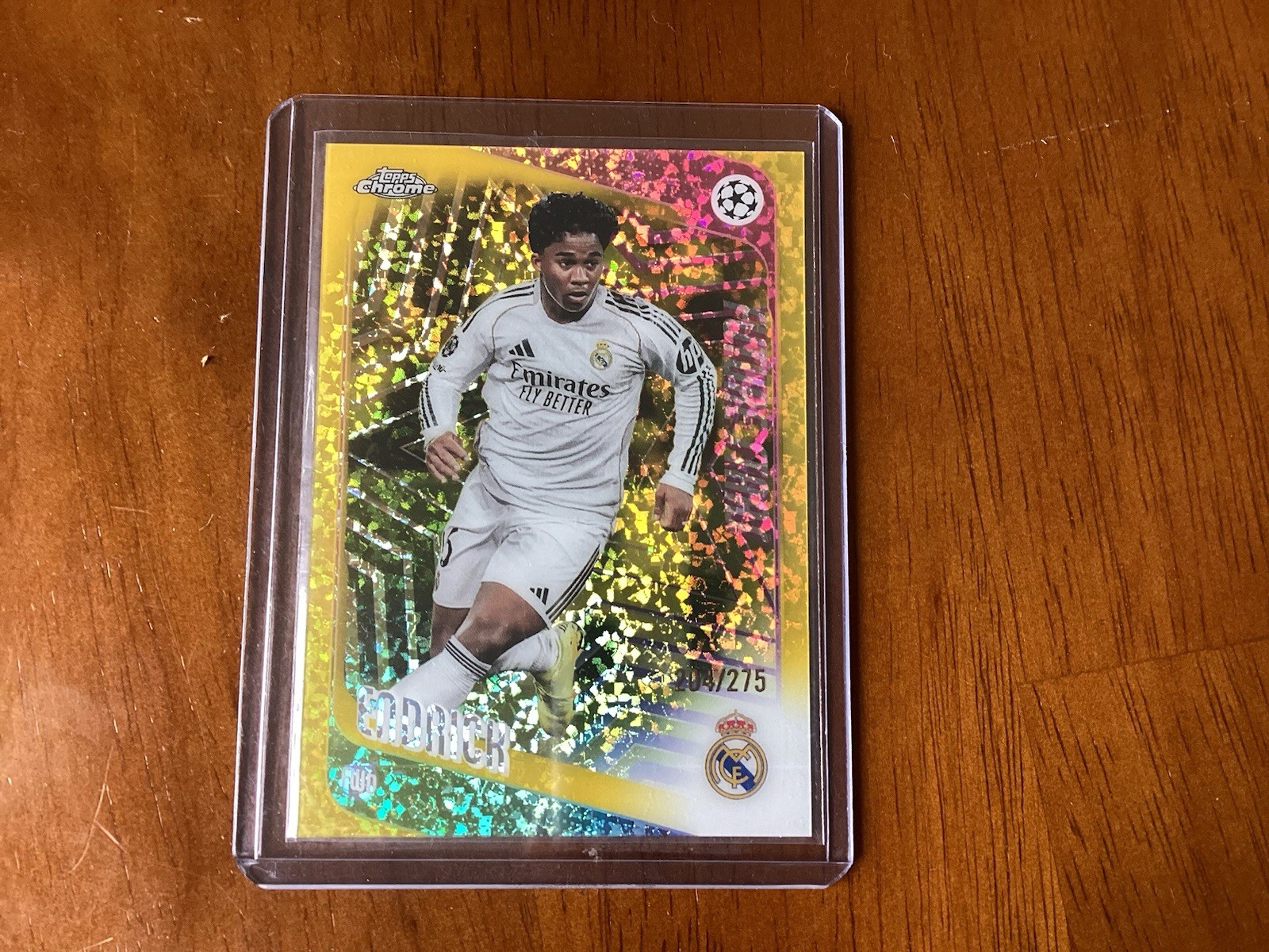 Topps Chrome Endrick Real Madrid Soccer Card #86/275