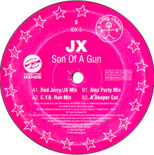 JX - SON OF A GUN - 12” VINYL RECORD - 90S DANCE TRANCE HOUSE HARDHOUSE DJ
