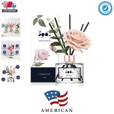 Rose Flower Reed Diffuser, Red Rose, 200ml6.7oz / Reed Diffuser Sets, Home Fr...