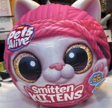 ZURU Pets Alive Smitten Kittens Surprise Interactive Plush Toy Cat 10 Sounds NEW