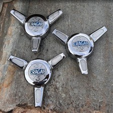 Set Of 3 - Vintage 80s Cragar Ss Spinner Caps