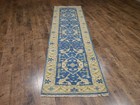 Turkish Oushak Rug, Modern Multicolored Handmade Bohemian Rug 2.6x9.8 Ft — photo 3