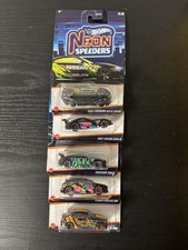 Hot Wheels Neon Speeders Series 2023 Set Of 4 2017 Gt-r Focus Rs Viper Bmw M2 Hot Wheels Neon Speeders Series 2023 Set Of 4 2017 Gt-r Focus Rs Viper Bmw M2