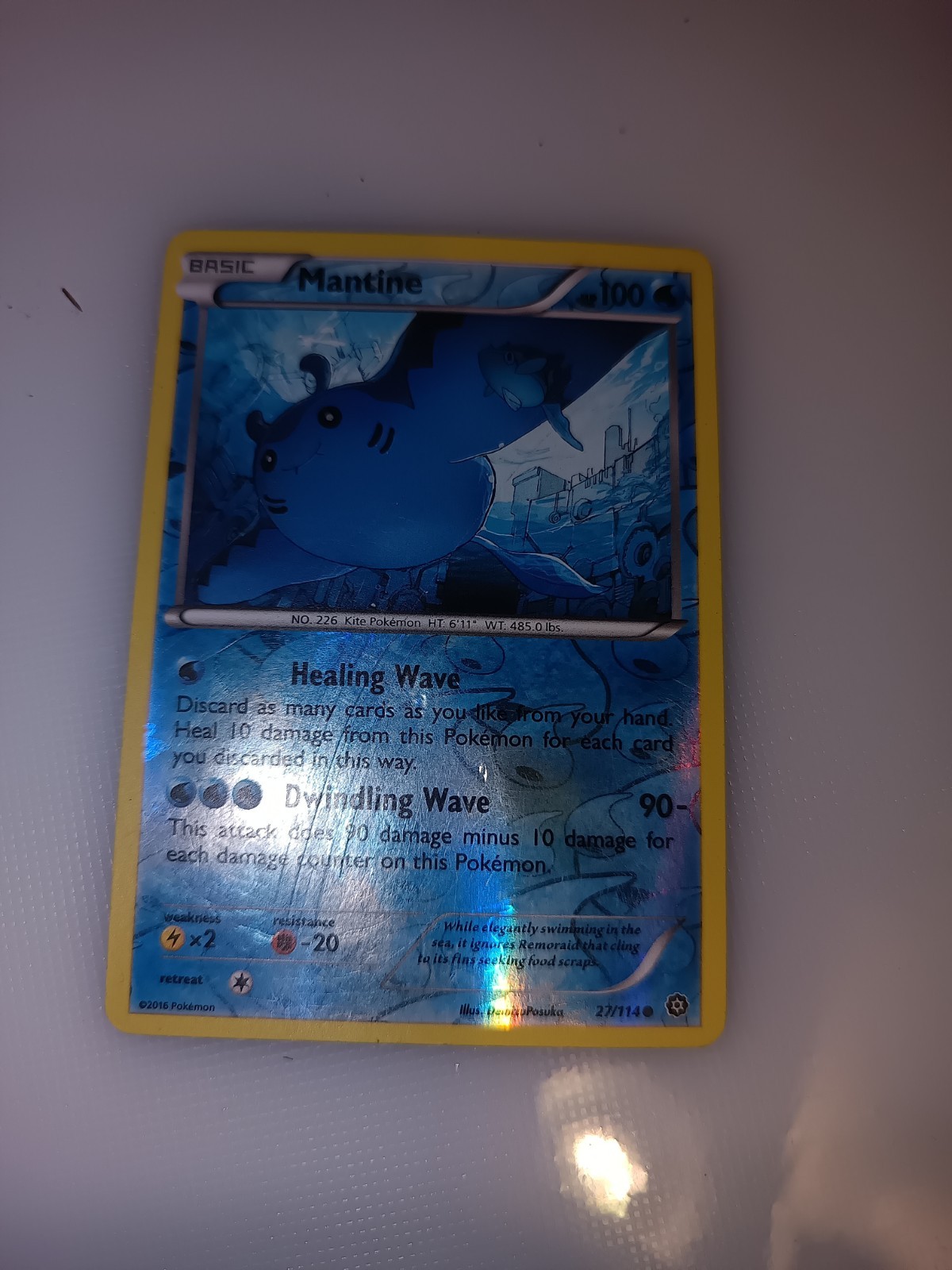 Mantine 27/114 XY - Steam Siege Reverse Holo