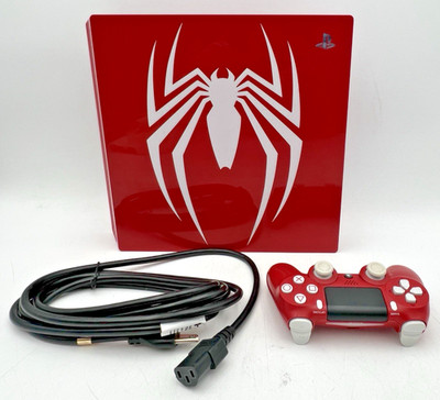 SONY PLAYSTATION 4 PS4 SPIDER-MAN CUH-7115B LIMITED EDITION CONSOLE & CONTROLLER
