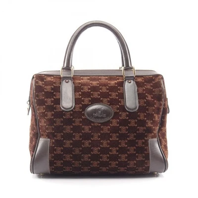 Sac à main CELINE Macadam cuir daim marron occasion femmes - Photo 1/4