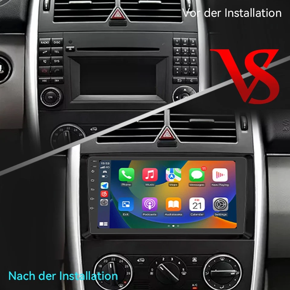 Android 13 Autoradio Für Mercedes Benz MB A/B W169 W245 W639 VITO RDS GPS WIFI - Bild 3 von 4