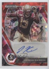 2021 Panini Prizm Draft Picks Red Ice Joshua Kaindoh #DPA-JOK Auto ng3