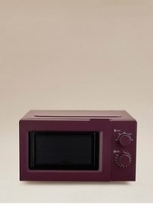 Microwave Oven 700W 17L Freestanding 45cm - Burgundy