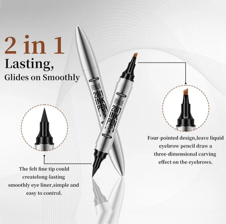 Водонепроницаемая микроблейдинг подводка для бровей ручка карандаш щетка инструменты для макияжа - Изображение 4 из 4