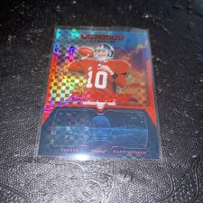 2025 Panini Rookies & Stars Football Eli Manning RED PLAID PRIZM AIRBORNE