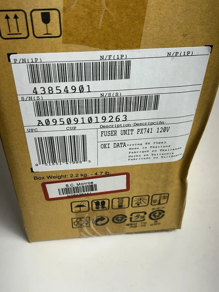 Okidata 43854901 FUSER UNIT 120V for C710N C710DN C710DTN LOT 2 OKI - Image 2 of 4