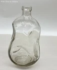Vintage Clear Glass Pinch Decanter Bottle Federal Law Forbids 1956 Knox Glass
