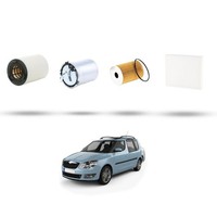 Hoffcar Wartungsset - 4 Filter FüR Skoda Roomster 1.2 Tdi 55KW Ab 2010