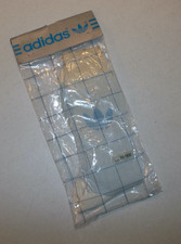 Vintage NOS NIP Sealed Large Adidas Blue  White Trefoil Cotton  Nylon Socks