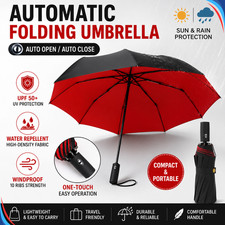 Strong Windproof Automatic Umbrella Double Layer Large Compact Storm Rain Travel