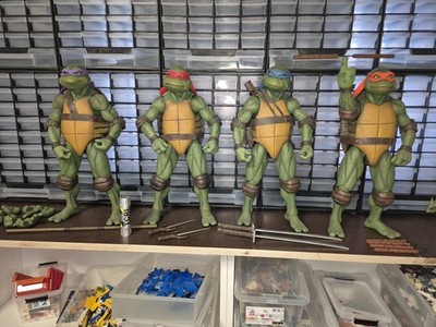 NECA Teenage Mutant Ninja Turtles Leonardo Michelangelo Raphael Donatello 45cm