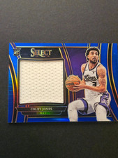 2023-24 Panini Select - Jumbo Rookie Swatches - Colby Jones - Kings - Blue /75