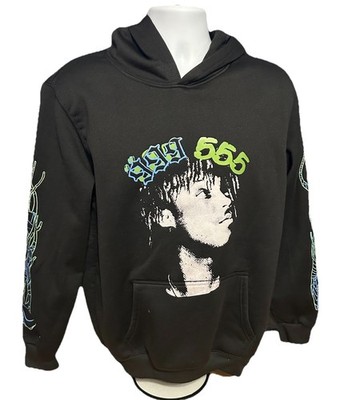 Купить sp5der x juice wrld hoodie sweatshirt black spider