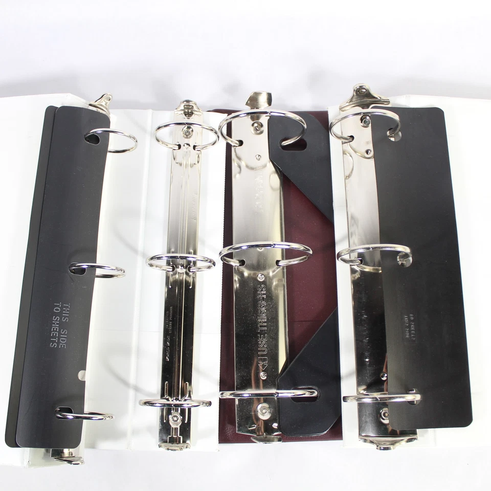 Lote de 4 carpetas de 3 anillas usadas 2 pulgadas, 2,75 pulgadas, 3,5 pulgadas - Material escolar de oficina Foto 2 de 4