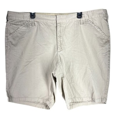 Eddie Bauer Blakely Cotton Chino Shorts Womens 24W Plus Outdoors Hiking Camping