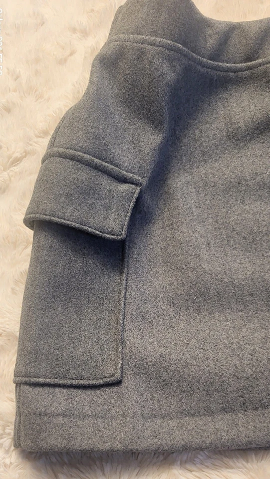 NWT Abercrombie & Fitch Fleece Mini Skort Grey  XS New Women’s A&F👈DP👈 - Image 2 of 4