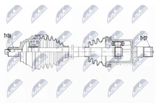 NTY NPW-VW-081 Drive Shaft for Audi, VW
