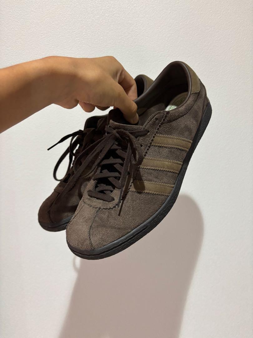 SAOLA Sneakers casual Adidas uomo scamosciate marroni taglia 10 comode suola gomma