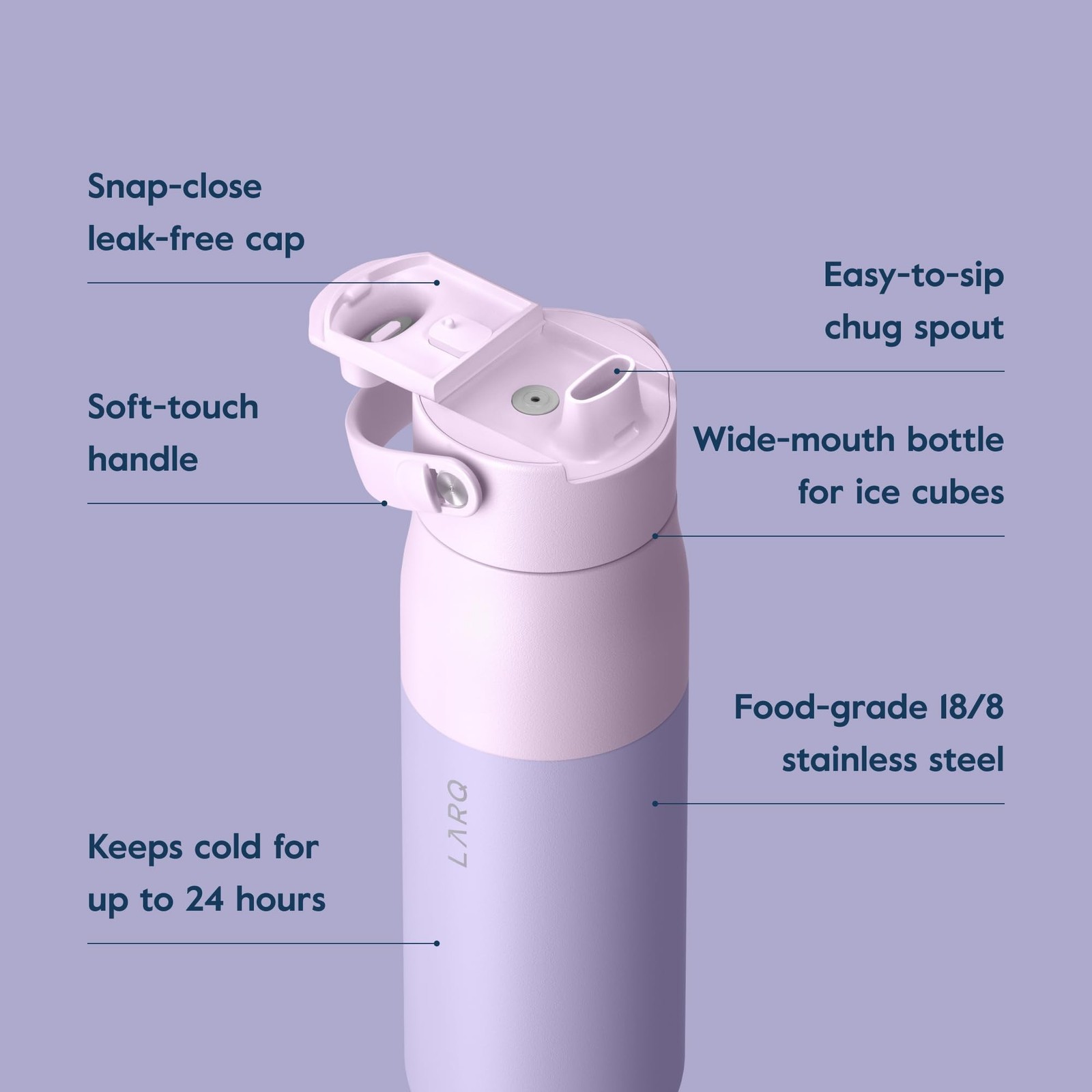 LARQ Bottle Swig Top Luberon Lavender 23 Ounces