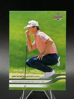2026 Upper Deck Golf Jackson Koivun #90 Season Highlights Debut Date ROOKIE - NM