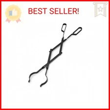 Stanbroil Outdoor Campfire Fireplace Tongs, 26" Long, Log Grabber, Black