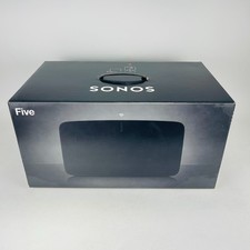 Altoparlante wireless Sonos Five S24 nero solo parti superiori rotte si accende senza cavo