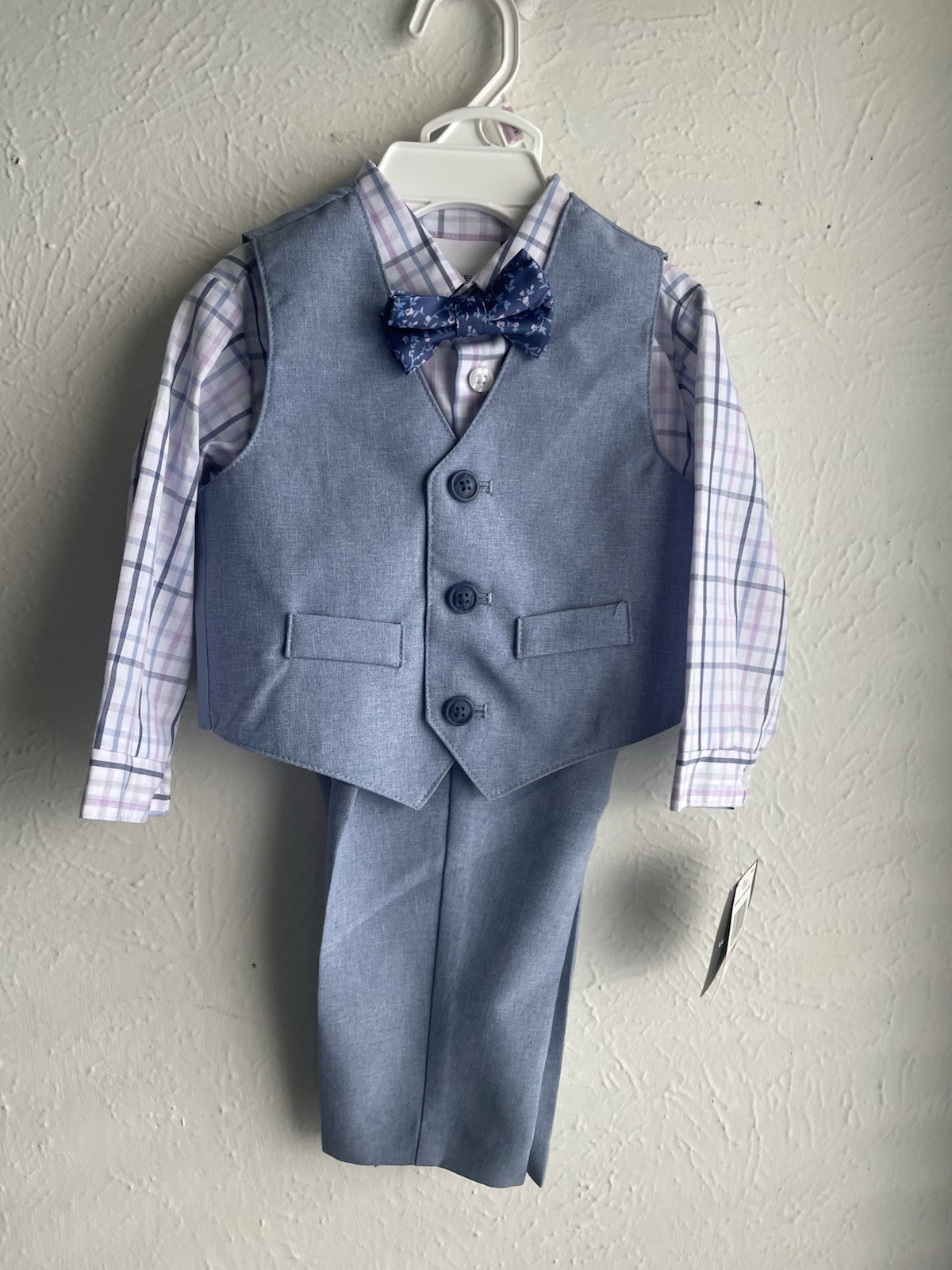 New van heusen toddler 4 piece sodalite blue suit (size 6/9 