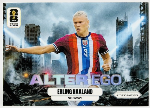 2026 Panini Prizm FIFA World Cup Erling Haaland #4 Alter Ego Case Hit SSP