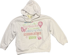 Wicked x Katie Kime Girls Hoodie Sweatshirt White Graphic Size SM 6/7 NWT