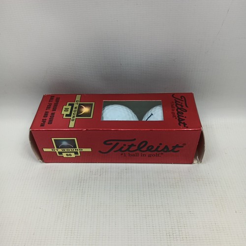 Titleist Golfbälle eine Hülle 3 DT Wound 90 Distance Lees Logo Neu - Bild 2 von 7
