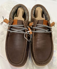 Brand New Hey Dude Paul Leather Men's Size 7M Brown Gray**RARE**Loafers Slip-On — photo 3