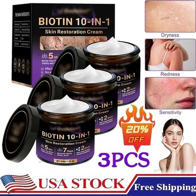 3x Biotin 10-in-1 Skin Restoration Cream, 2026 Professional Skin Treatment Cream