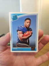 2018 Panini Donruss Rated Rookie Saquon Barkley Giants Football Card #306. rookie card picture
