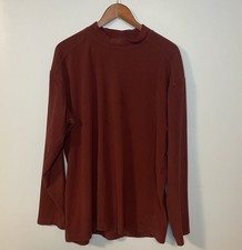 Columbia Pullover Sweater Men Sz XL Long Sleeve Burnt Orange Activewear
