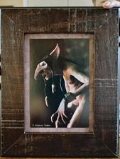 Redcap Goblin Real Printed Photograph in Rustic Wooden Frame 5x7