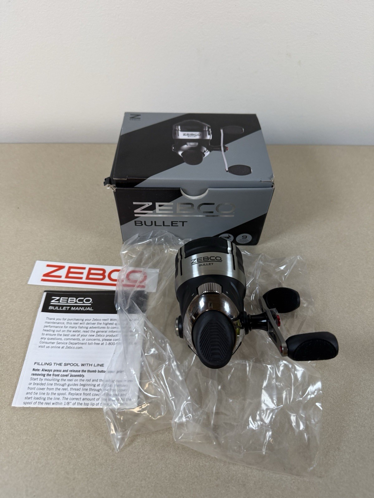 Zebco 2141514 ZB30a Bullet 9 Ballbearing Spincast Reel With 