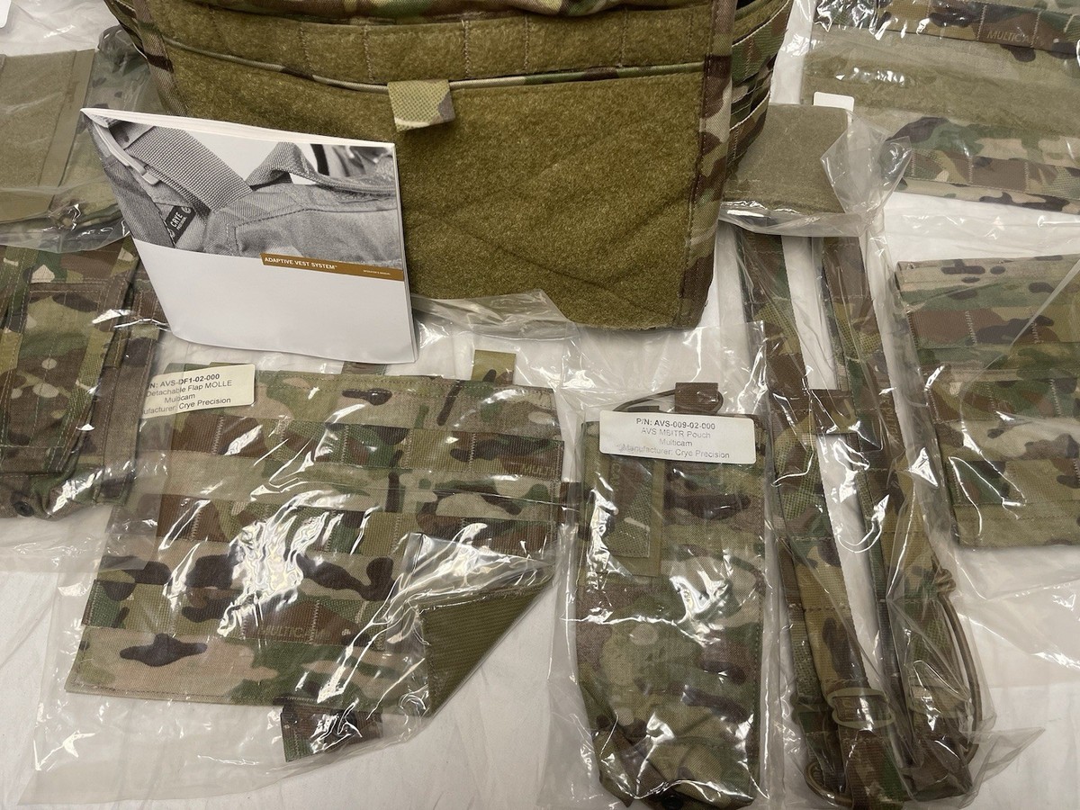 Crye Precision AVS MBAV Multicam W/ Pouches Large | eBay