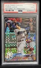 AARON JUDGE 2018 Topps Chrome X-Fractor #1 Batting New York Yankees PSA 9