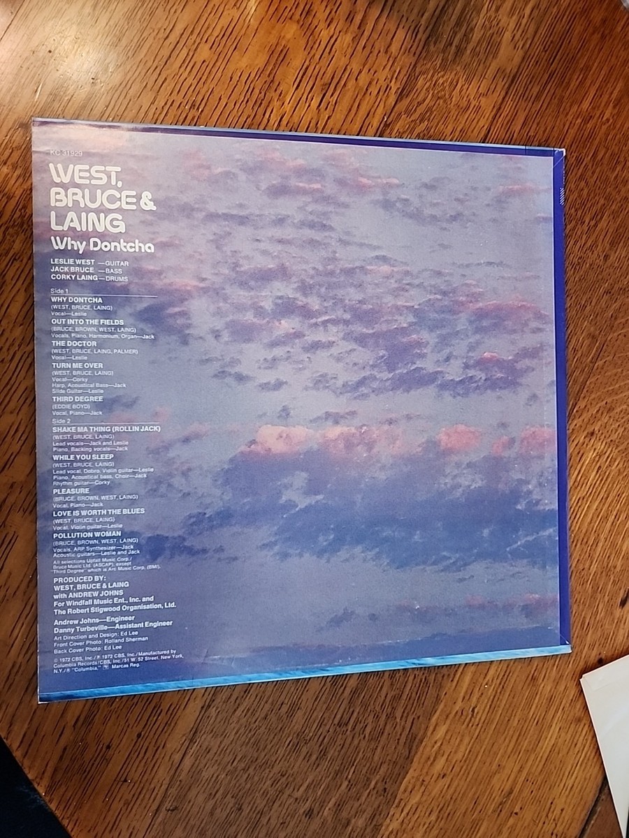 洋楽 WEST, BRUCE & LAING - Why Dontcha 1972 WEST,BRUCE & LAING - Why Dontcha - Amazon.com Music