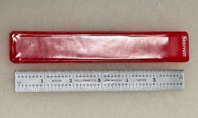 Starrett C604R 6'' Machinist Rule Satin Chrome - Athol, Mass - Includes Case